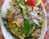 あさりと舞茸の爽やか梅パスタ作り方8写真