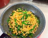 酸っぱいキムチも旨旨!しっとりニラキムチ焼きそば作り方9写真