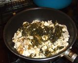 豆腐と高菜の炒め物作り方2写真