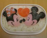 ミッキー＆ミニーのお弁当 キャラ弁作り方5写真