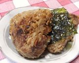 残り物の炊き込みご飯で焼きおにぎり作り方3写真