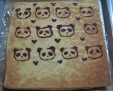 パンダ柄ロールケーキ　　練習中作り方3写真