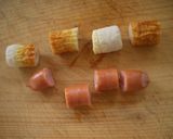★スパイシーチーズのちくわとウインナー★作り方1写真