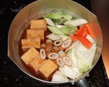厚揚げ&ちくわ&野菜の煮物作り方3写真