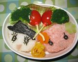 ◎秋の遠足 たまごっちキャラ弁◎作り方1写真