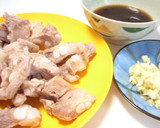 台湾家庭料理★豚軟骨の豆鼓炒め★作り方1写真