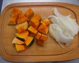 かぼちゃのお味噌汁作り方1写真