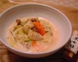 鶏肉と白菜の和風クリーム煮~残り野菜で~作り方4写真