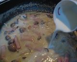 きのことベーコンのPチーズクリームパスタ作り方5写真
