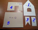 クリスマスに･･･お菓子のお家2010❤作り方1写真