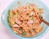 トマトクリームソースのマカロニサラダ作り方7写真