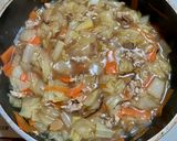 豚こまと白菜の中華あんかけかた焼きそば作り方13写真