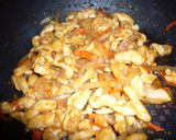 鶏胸肉と大根の味噌炒め丼作り方9写真