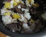 ✿さつまいもと牛しぐれのご飯✿作り方4写真