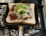 コンビーフと玉ねぎのホットサンド作り方7写真