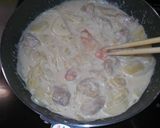 鶏肉＆じゃがいも☆めんたいミルク煮作り方7写真