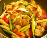帆立と野菜の紹興酒炒め作り方6写真