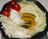 魚介もおいしい♪白みそ仕立てチーズ鍋作り方2写真