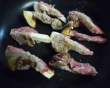 エリンギ？松茸？肉巻きすき煮作り方4写真