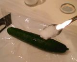簡単過ぎるキュウリの漬物風、作り方3写真