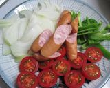 バジルふんわり香るナポリタン作り方1写真