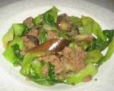 青梗菜とひき肉のオイスターソース炒め作り方4写真