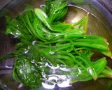 ほうれん草のごまぽんかけ作り方1写真