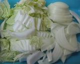 中華風海老と白菜のコーンクリームシチュー作り方1写真