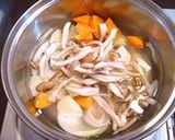 紹興酒香る☆たっぷり野菜の団子汁作り方2写真