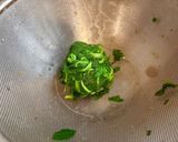 コヨメナと干し豆腐の和え物作り方2写真