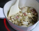 豆苗入り・舞茸と里芋の味噌ミルクスープ作り方5写真