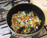 簡単☆たっぷり野菜のミルクスープうどん作り方1写真