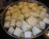 冬瓜とふんわり鶏団子の煮物作り方2写真