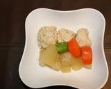 冬瓜とふんわり鶏団子の煮物作り方9写真