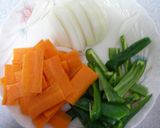 忙しい日に食べる牛肉&野菜炒め作り方2写真
