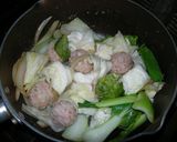 鶏つくねスープシチュー作り方3写真