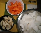野菜たっぷり白もつ煮込み♪作り方3写真