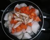 野菜たっぷり白もつ煮込み♪作り方4写真