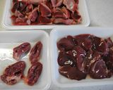 鶏もつのコチュみそ煮作り方1写真