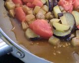 お昼パスタ～ナスとトマトの和風ガーリック作り方6写真