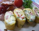 お弁当❤カニカマ入り卵焼き作り方10写真