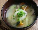 味噌仕立て♡もちもち団子のだんご汁作り方6写真