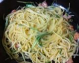 和洋！塩辛とアボカドソースのパスタ作り方2写真
