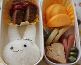 *キャラ弁*おリボンうさちゃん作り方4写真