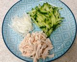 バンバンジー風生春巻き作り方7写真
