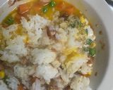 全てレンジ中華風梅シーフード風味炒飯弁当作り方8写真