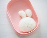 メリーズの白うさぎちゃん＊キャラ弁作り方1写真