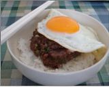 目玉焼きを入れる牛丼作り方10写真