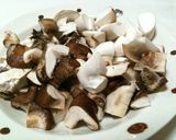 キノコとひき肉のカレー☆作り方1写真
