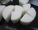 圧力鍋:かれいのアラと大根の煮物作り方4写真